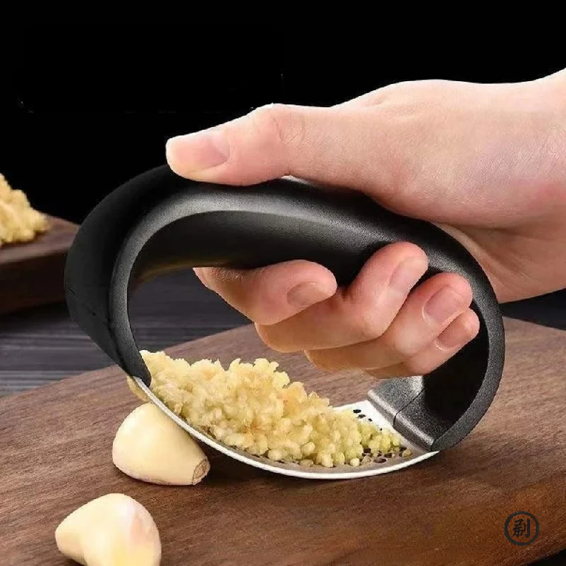 Kitchen Appliances Gift - Stainless Steel Garlic Press Crusher Manual