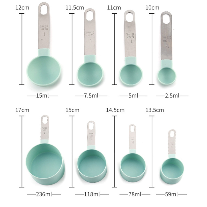 8PCS Measuring Cups Spoons Set - Kitchen Appliances Gift のレビューと価格