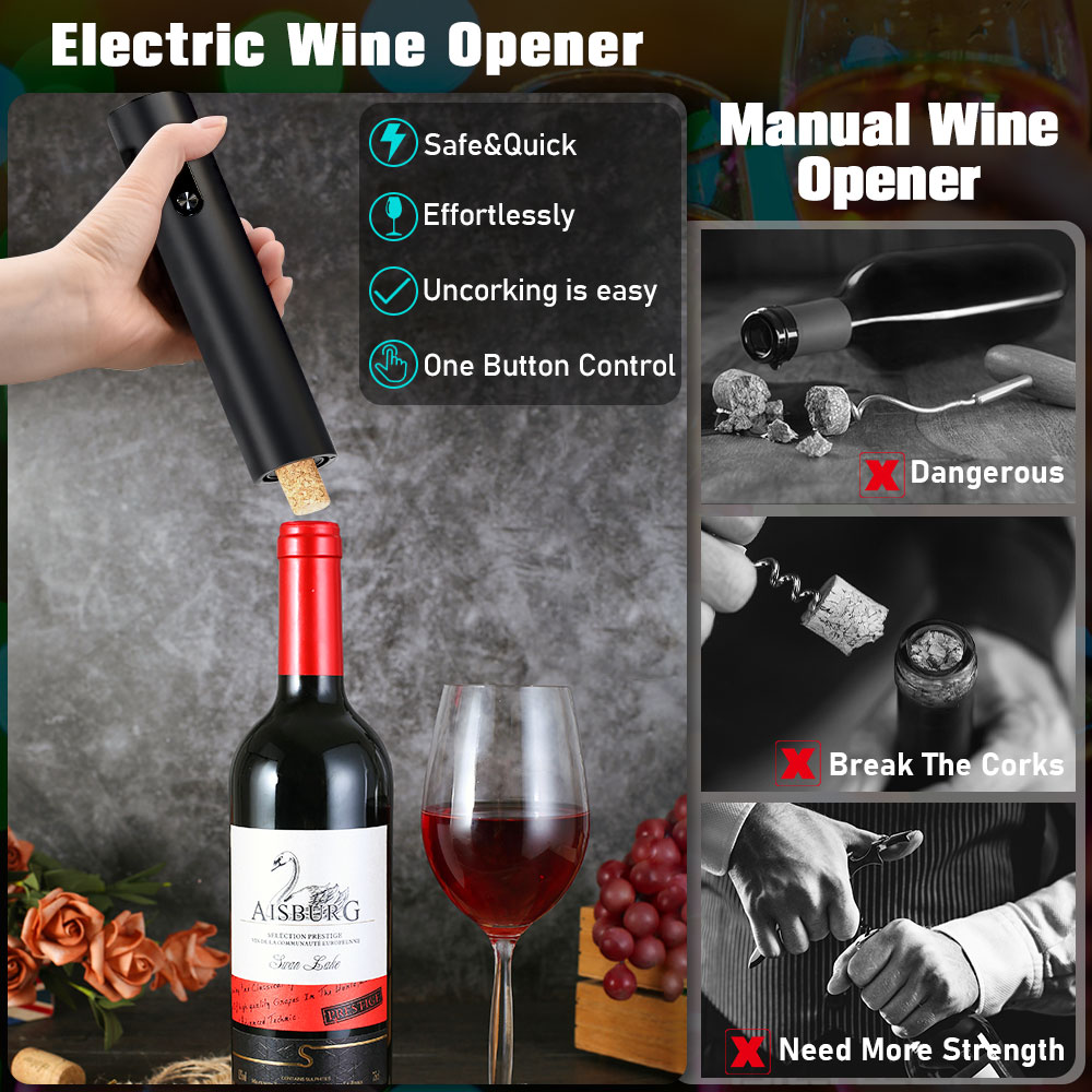 Automatic Wine Opener Set Reus - Wine Opener Electric のレビューと価格