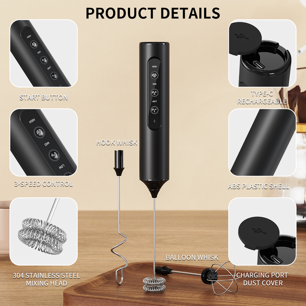 3 in 1 Electric Handheld Milk  - Kitchen Appliances Electronics のレビューと価格