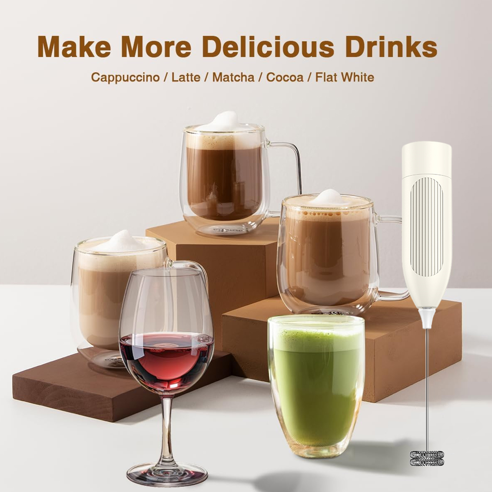 Milk Frother Handheld Electric - Milk Frother Automatic のレビューと価格