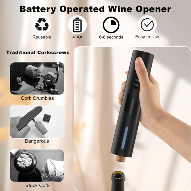 [NEW!N92R】 Portable Automatic  - Wine Opener Electric のレビューと価格