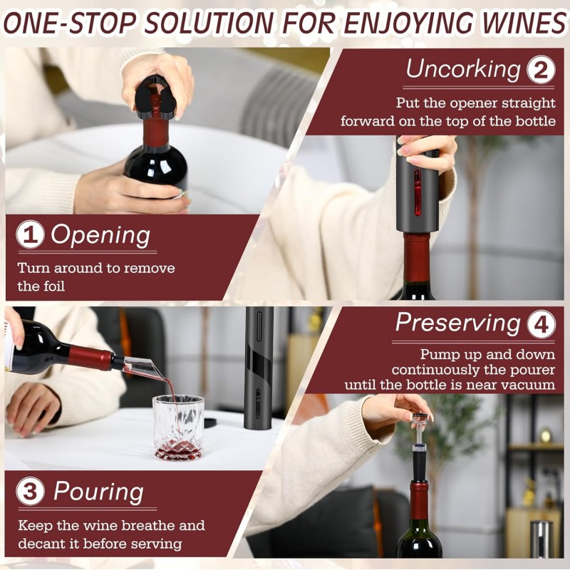Rechargeable Multifunction Ele - Wine Opener Electric のレビューと価格