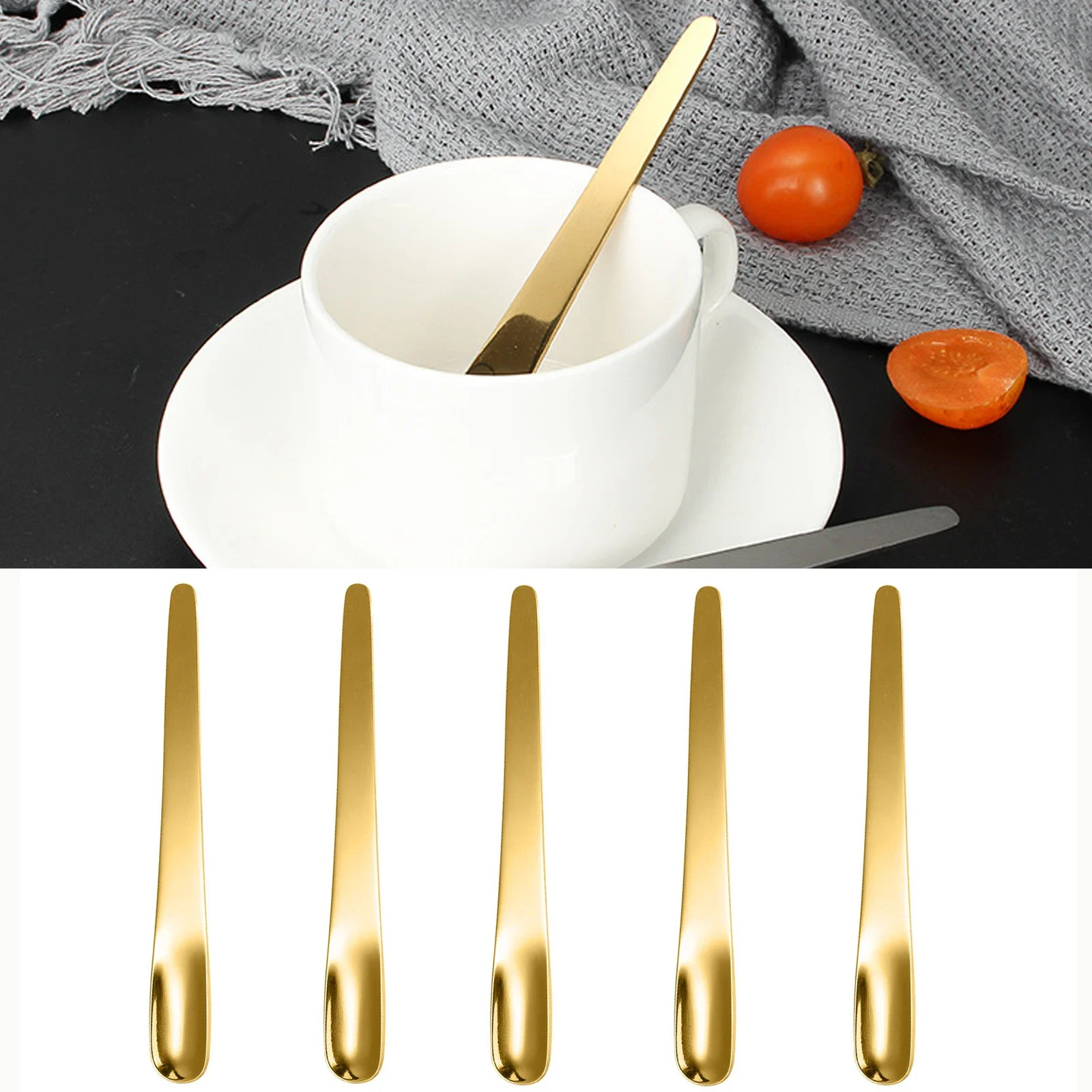 5PCS Coffee Spoon Stainless St - Kitchen Appliances Electronics のレビューと価格