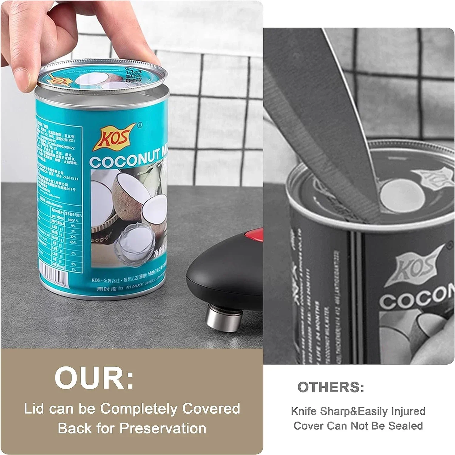 Electric Can Opener One Touch  - Wine Opener Electric のレビューと価格