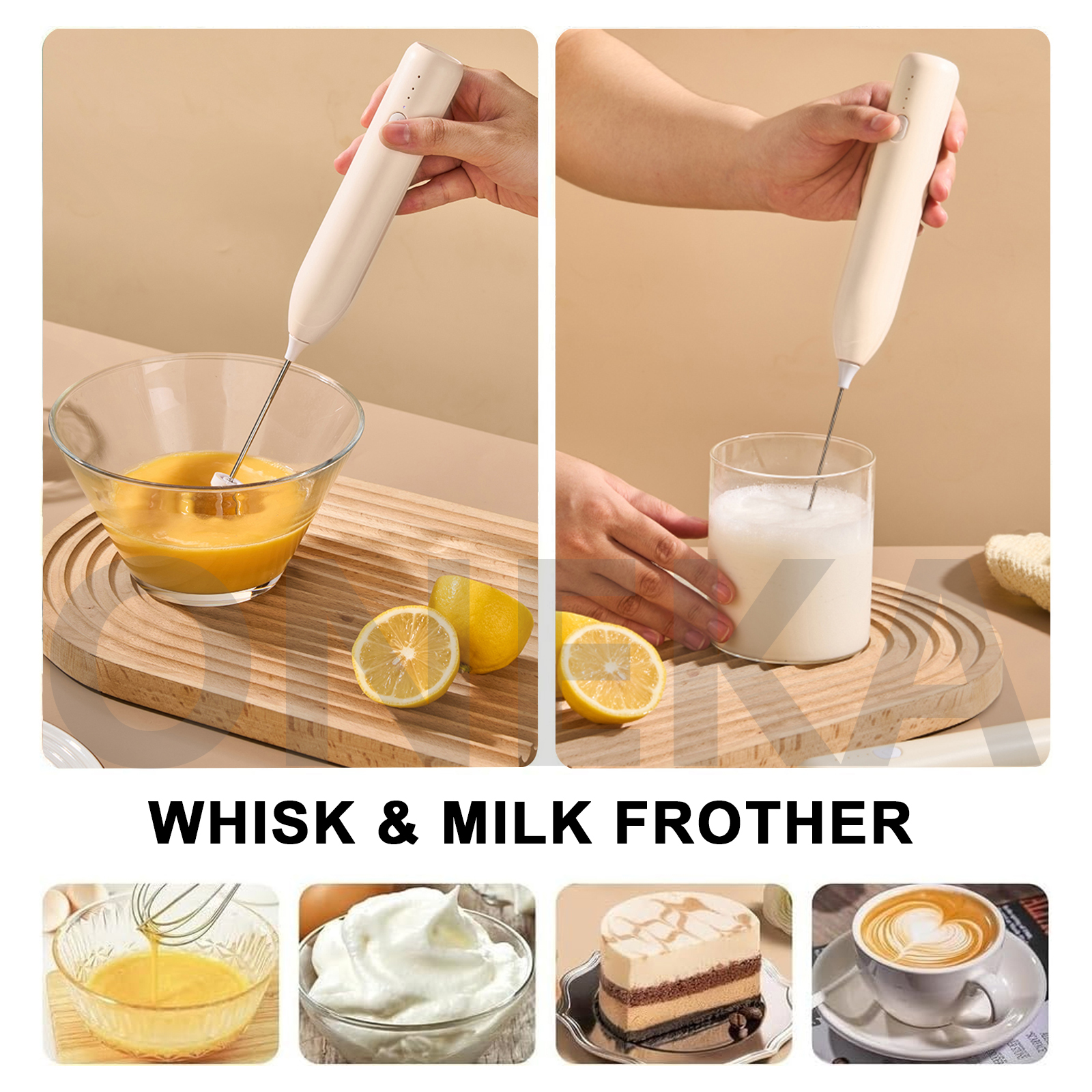 ONEKA Rechargeable Milk Frothe - Milk Frother Automatic のレビューと価格