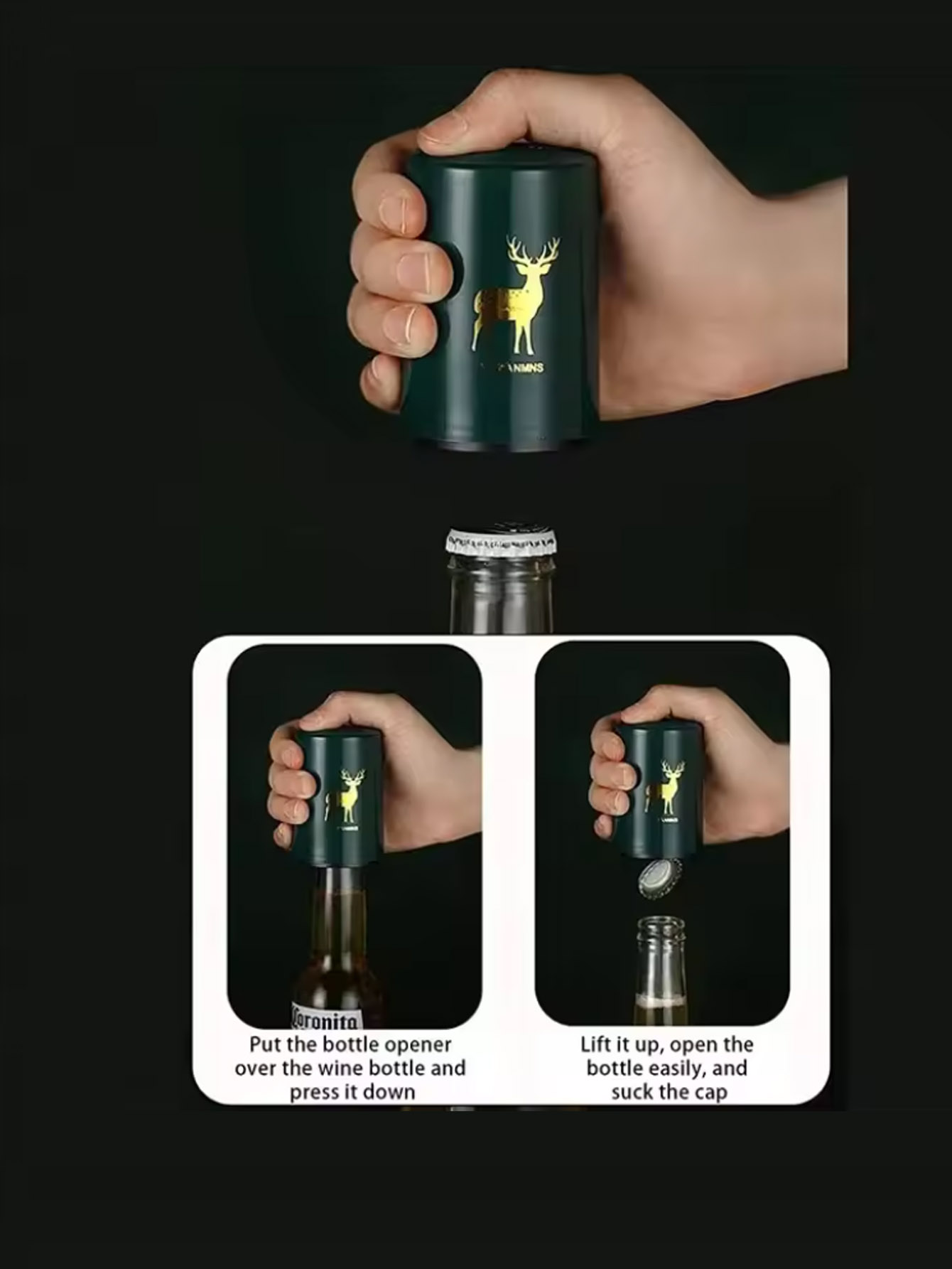 1Pcs Automatic Beer Bottle Ope - Wine Opener Electric のレビューと価格