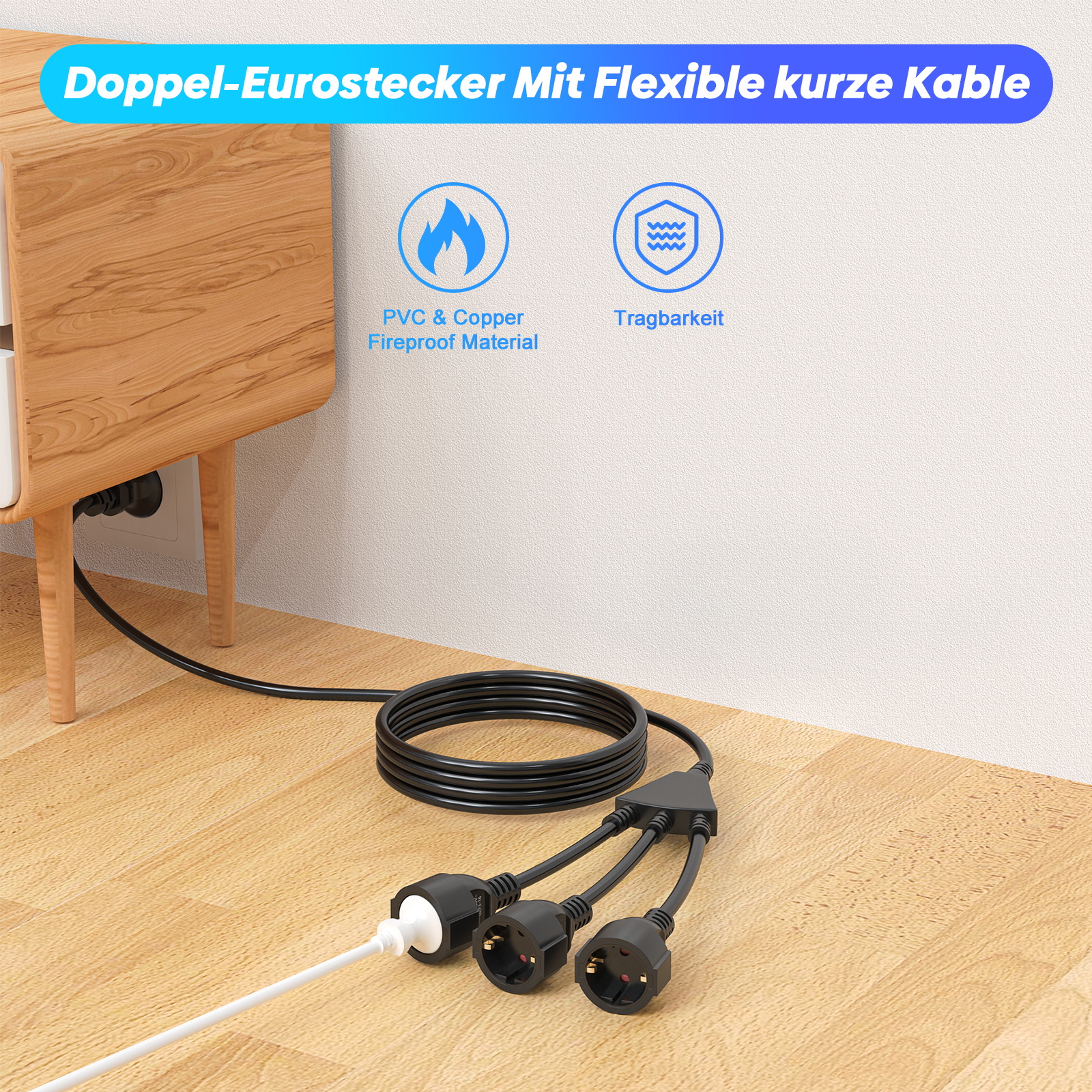 Eu pull ring plug extension co - Kitchen Appliances Extension Cord のレビューと価格