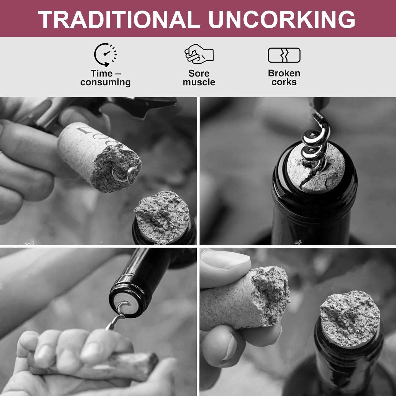 Electric Wine Opener, Black Co - Wine Opener Electric のレビューと価格